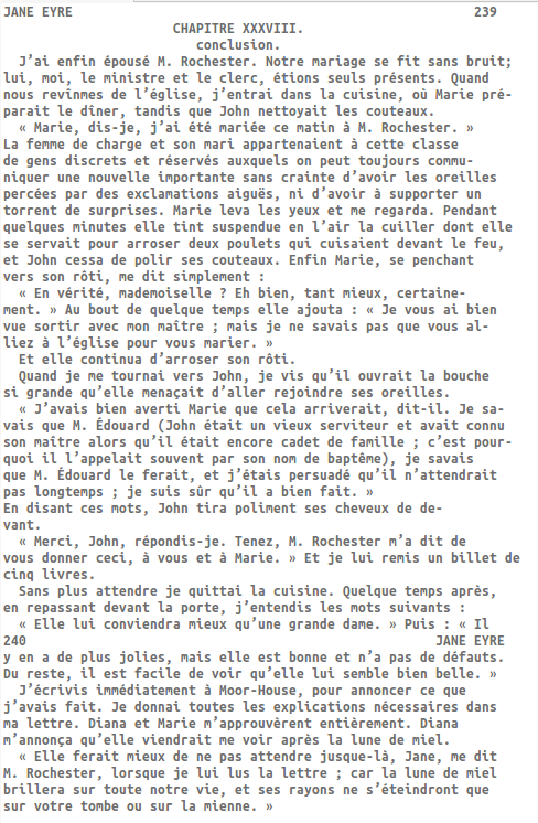 Transcription naive d'un texte imprimé